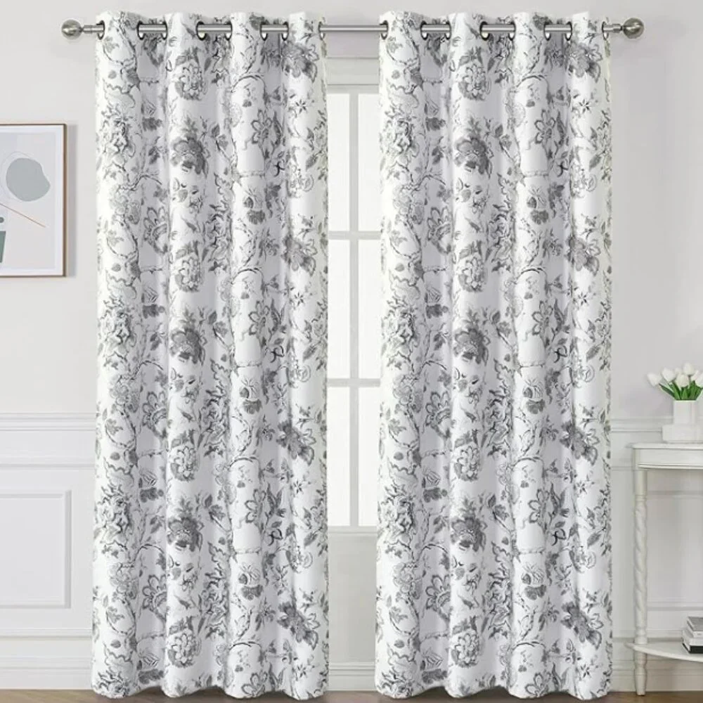 Floral Curtains – Set of 2 Panels, 52